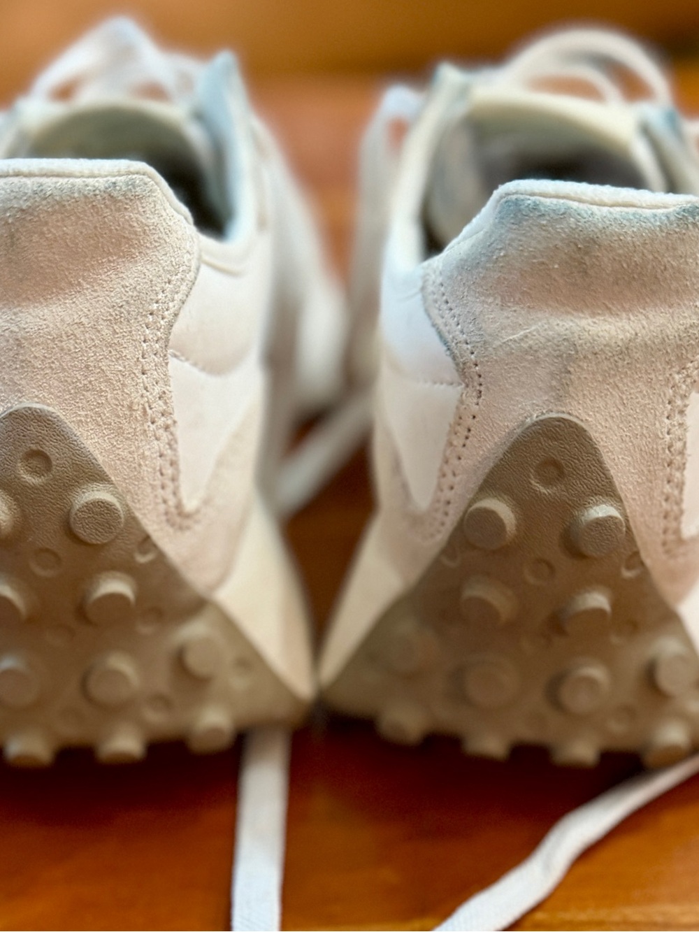 New Balance 327 Linen/Sea Salt Women’s Lace-Up Low Top Sneaker - Picture 4 of 9